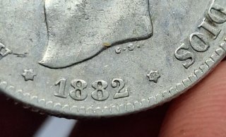 Moneda 2 Pesetas 1882 *82 España 🇪🇸
