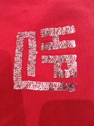 Jersey mujer PdH Rojo Lentejuelas