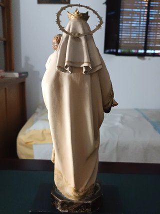 Virgen del Carmen pasta madera Esc. Olot