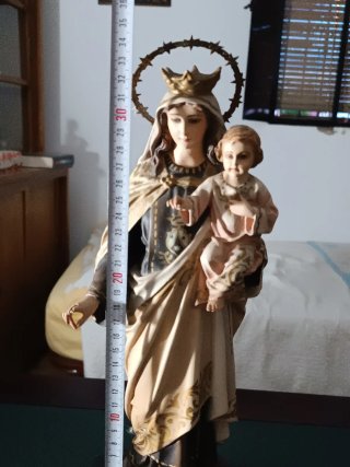 Virgen del Carmen pasta madera Esc. Olot