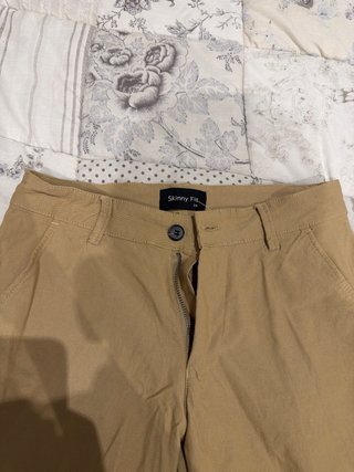 Pantalón corto hombre beige
