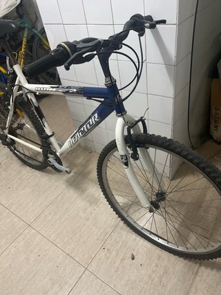 Bicicleta Reactor Blanca y Azul