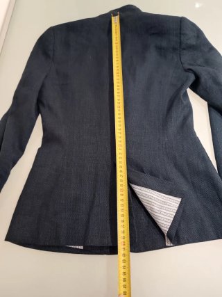 Zara blazer Lino e Cotone Blu Navy XS