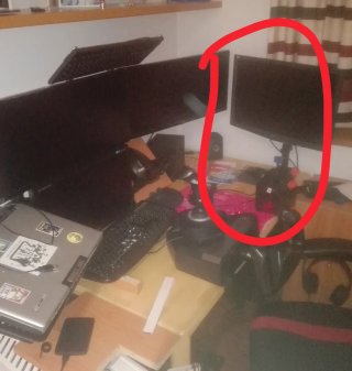 Soporte Mesa Monitor PC Negro