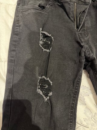 Pantalones cortos vaqueros hombre negros