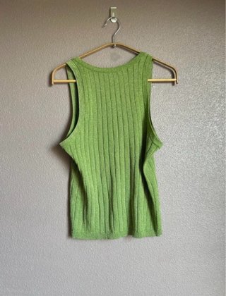 Camiseta tirantes Zara verde M