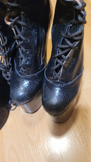 Botas de baile de tacón alto 20 cm