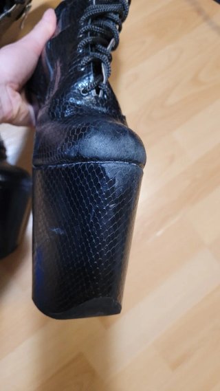 Botas de baile de tacón alto 20 cm