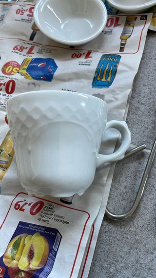 Conjunto de café de porcelana