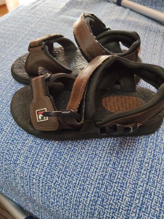 Sandalias Fila Hombre Talla 39 Marrón/Negro