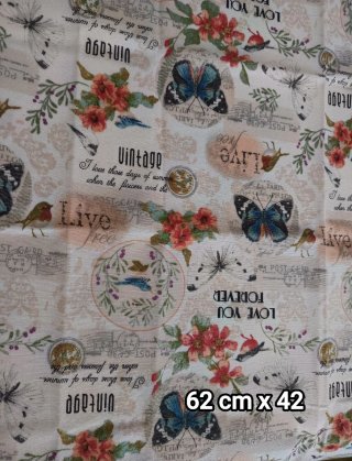 Retales de loneta con estampados variados