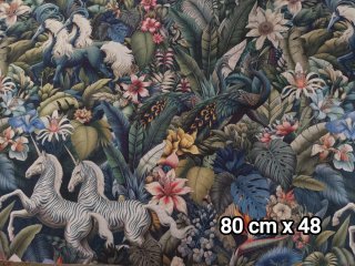 Retales de loneta con estampados variados