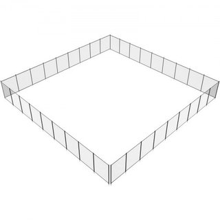 Cerca de piscina, cercas de piscina de 1.21 × 32.91 m para piscinas enterradas, cercas de seguridad para niños removibles, instalación fácil de bricolaje de cercas de piscina, malla de cerca de pi...