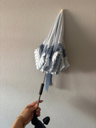 Sombrilla bebé encaje bordado