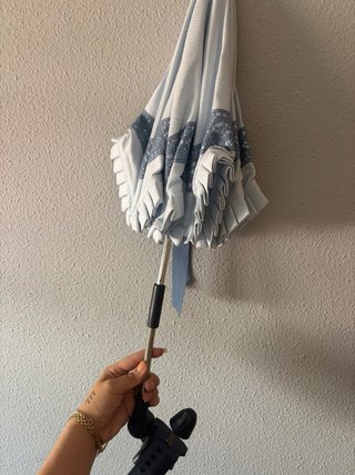 Sombrilla bebé encaje bordado