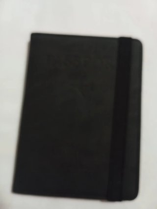 Funda Pasaporte Piel Negra