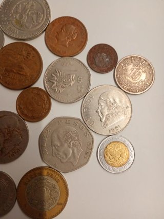 Lote de 15 Monedas Mexicanas Variadas