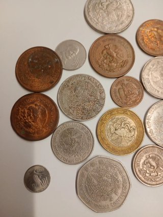Lote de 15 Monedas Mexicanas Variadas