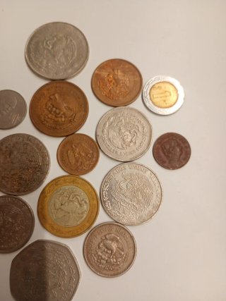 Lote de 15 Monedas Mexicanas Variadas