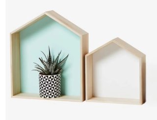 2 Estanterías Infantiles Forma Casita