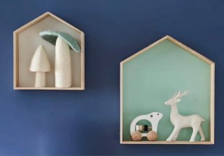 2 Estanterías Infantiles Forma Casita