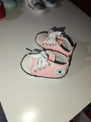 Zapatillas Bebé Rosa Brillantes