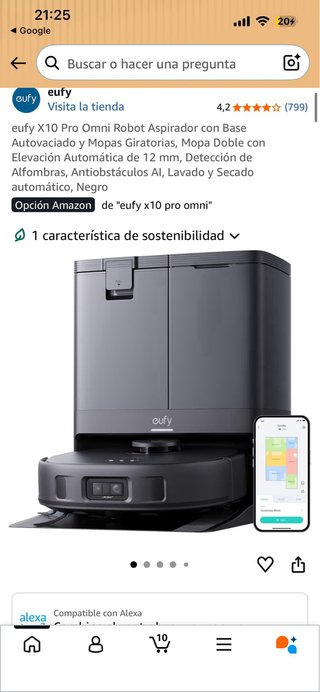 Robot Aspirador Eufy X10 Pro Omni Nuevo