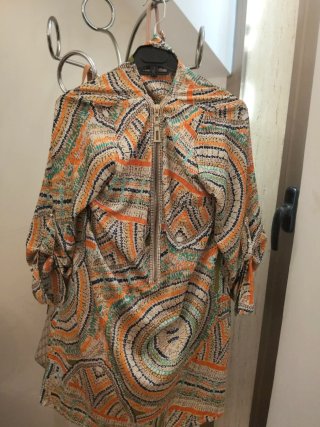 Vestido estampado círculos talla única