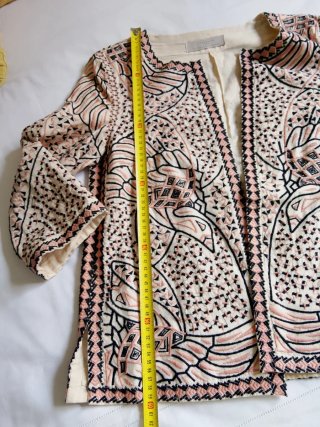 Chaqueta japonesa Zara bordada