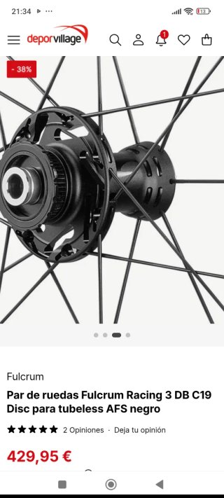 Juego Ruedas Fulcrum Racing 3 DB