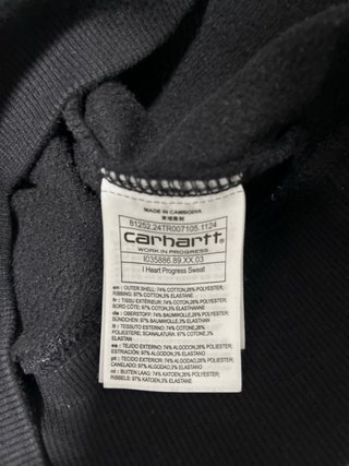 Sudadera Carhartt WIP Progress Negra