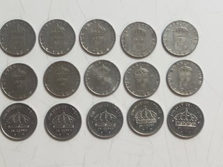 Lote 29 monedas 1kr Suecas