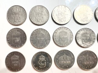 Lote 29 monedas 1kr Suecas