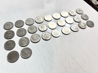 Lote 29 monedas 1kr Suecas
