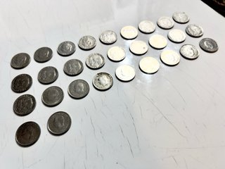 Lote 29 monedas 1kr Suecas