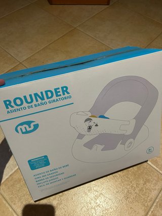 Asiento de baño giratorio para bebé