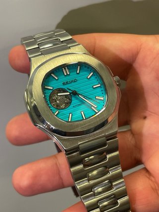 Reloj Seiko Automático Esfera Turquesa