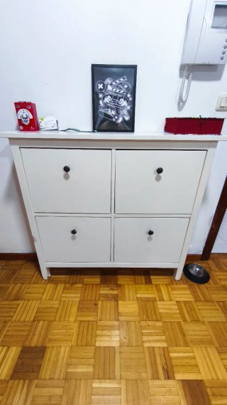 Zapatero Ikea Hemnes Blanco
