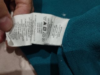 Blusa verde agua marina con lentejuelas