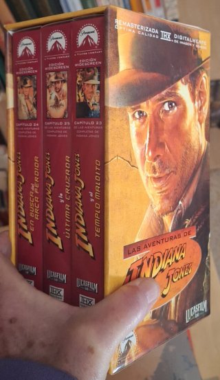 Trilogia Indiana Jones VHS Lucas Film