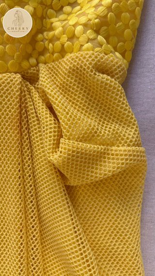 Vestido Fiesta Amarillo Estilo Nb