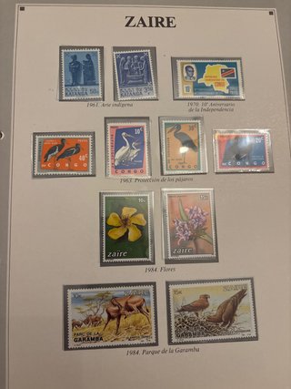 Lote Sellos Zaire 1961-1984