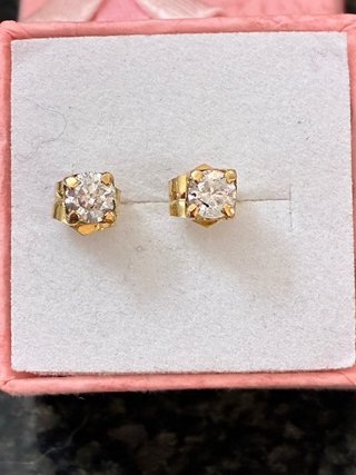 Pendientes Oro 18k Diamantes 1.05Ct Naturales