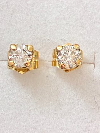 Pendientes Oro 18k Diamantes 1.05Ct Naturales