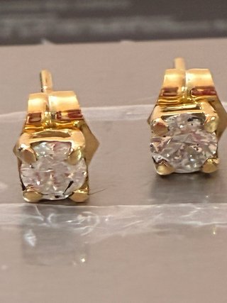 Pendientes Oro 18k Diamantes 1.05Ct Naturales