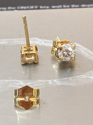 Pendientes Oro 18k Diamantes 1.05Ct Naturales