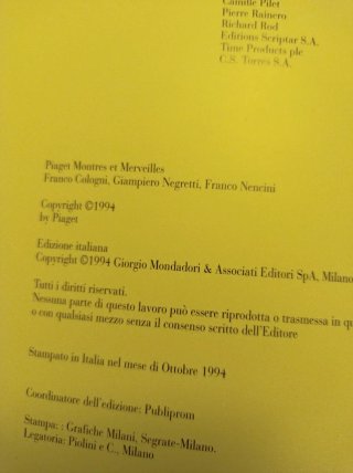 Piaget Montres et Merveilles (Libro)