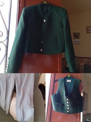 Traje de corto flamenco hombre verde