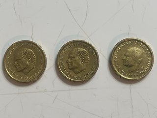 Lote 3 monedas 10kr de Suecia