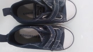 Zapatillas Converse niño azul velcro